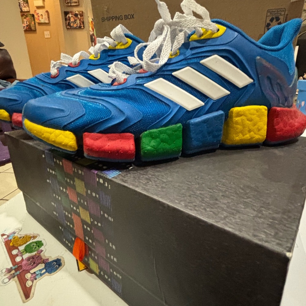 Adidas LEGO Multicolor Sneakers with White Stripes